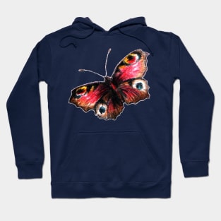 Black and Red Butterfly Hoodie